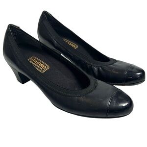 NWOB Munro Odette Black Leather Heels Size 7.5 N Narrow Comfort Career Pump